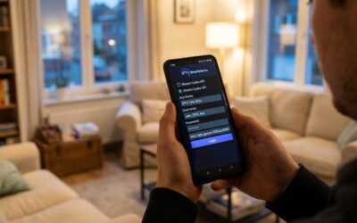 Activation d'un code gratuit iptv 2026 sur IPTV Smarters Pro avec les champs Xtream Codes visibles sur un smartphone Android