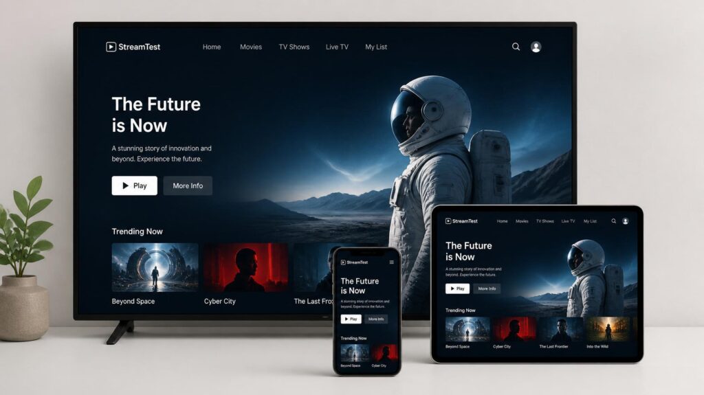 test iptv sur plusieurs appareils smart tv tablette smartphone pour vérifier compatibilité